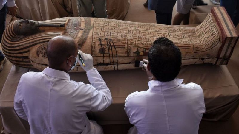 В Египте в гробницах нашли 59 саркофагов с мумиями