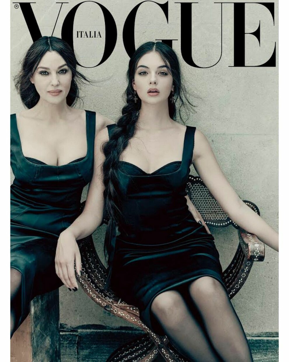 Моника Беллуччи впервые снялась с дочерью Девой Кассель для обложки Vogue Italia